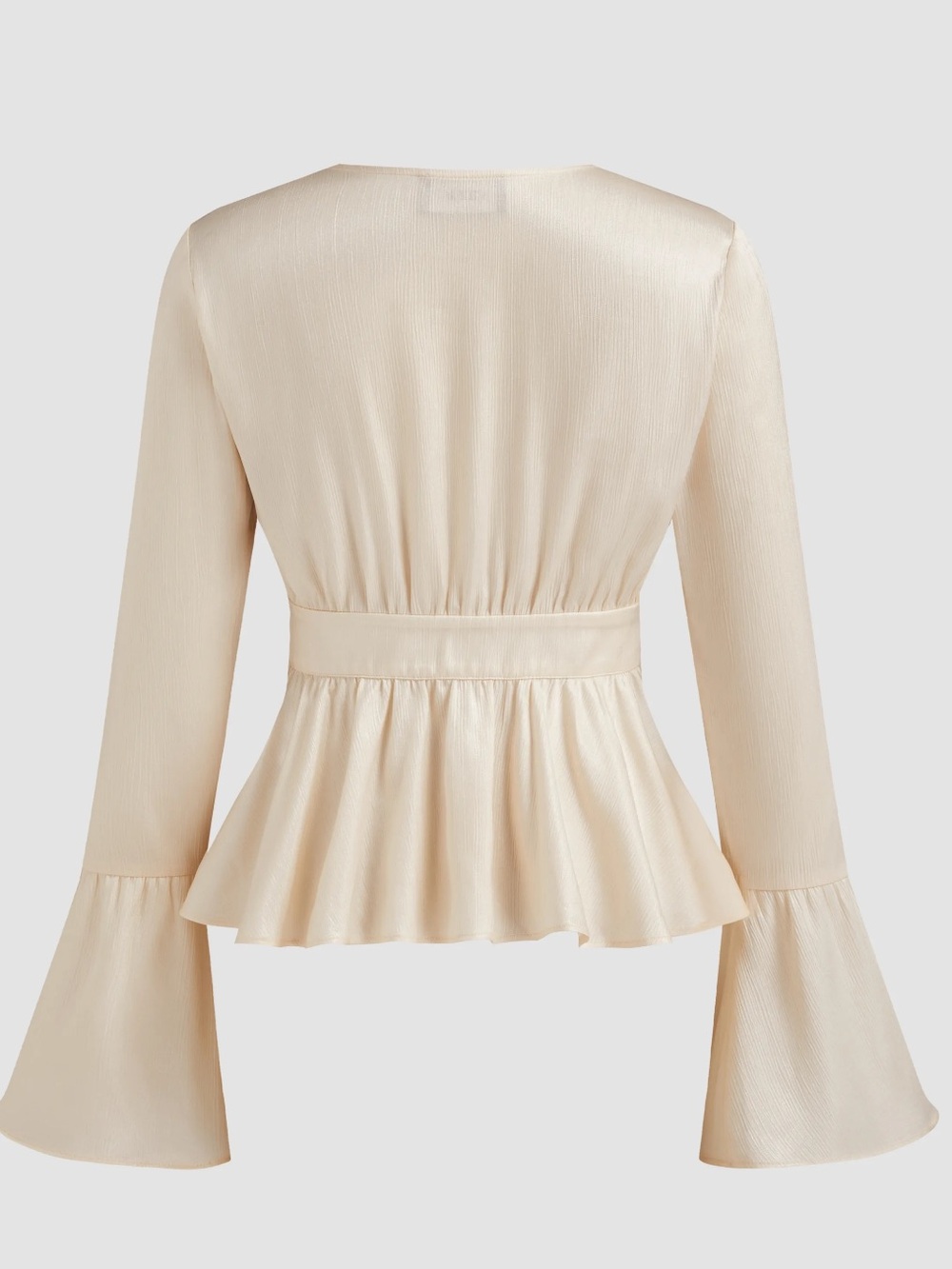 NWT CIDER ROUND NECKLINE RUFFLE HEM BLOUSE - Picture 10 of 15